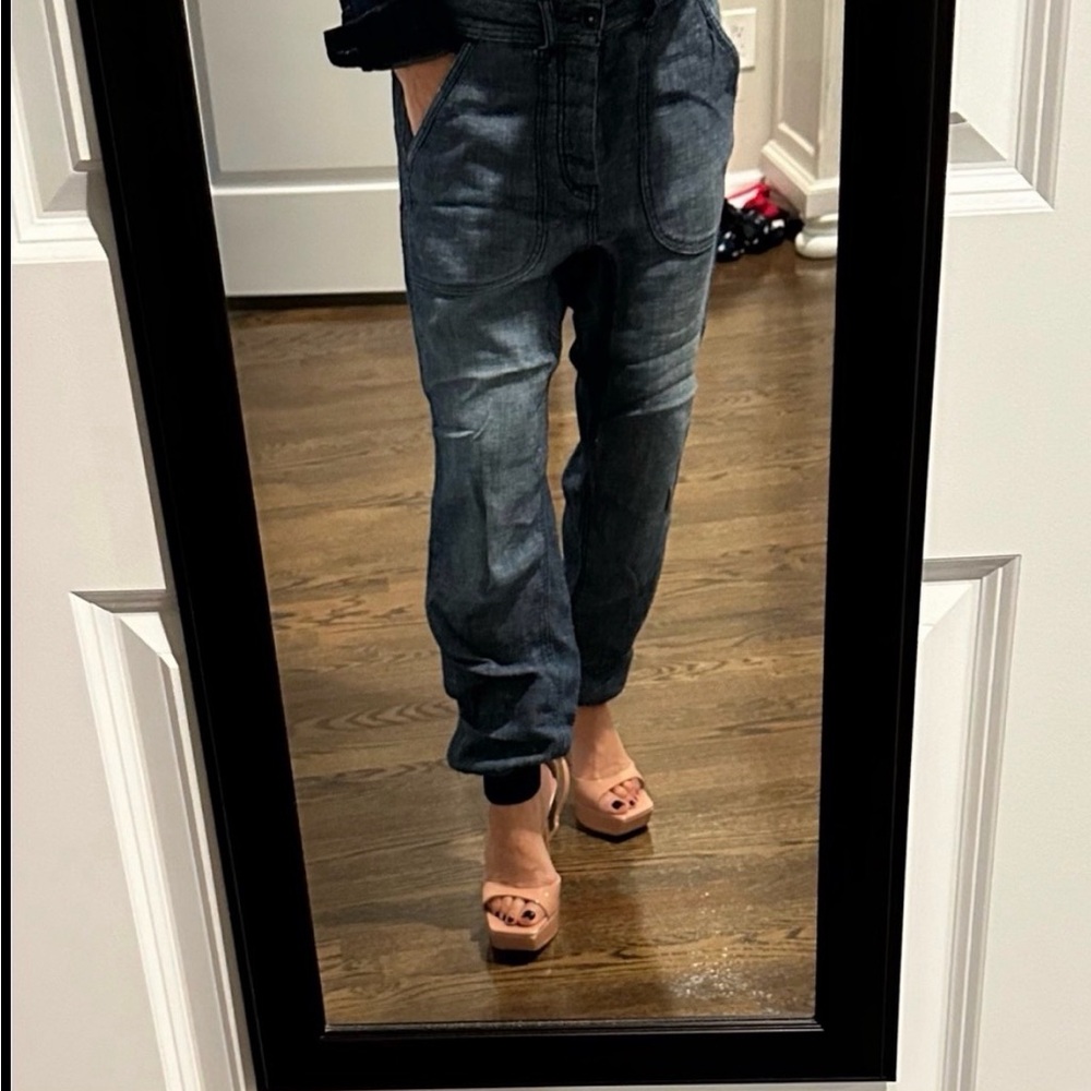 Free people soft denim colored joggers size 26